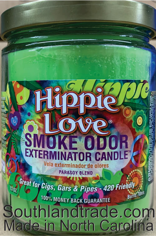 Hippie love shop pet odor candle